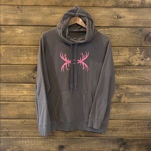 Under armour  Hoodie with Pink Antler Design